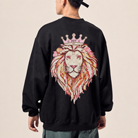 Patchs brodés en tissu avec logo animal personnalisé, sequins, motif lion, pour t-shirt et jupe, design tendance