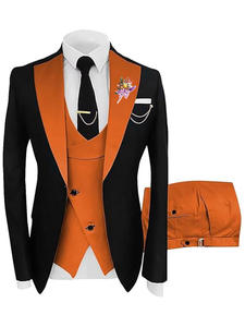 ชุดสูทผู้ชายสไตล์อิตาลีคลาสสิกคุณภาพสูงแบบขายส่ง ชุดสูท <span class=keywords><strong>3</strong></span> ชิ้นทรงเข้ารูปกระดุมแถวเดียวสำหรับงานแต่งงาน - Product Image 2