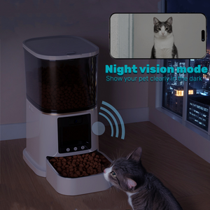 Distributeur automatique intelligent pour chats, grande capacité, anti-blocage, facile à nettoyer, avec programmation quantitative – Nouveauté très demandée pour animaux de compagnie - Product Image 2