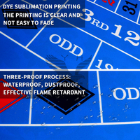 Tapis de Roulette Personnalisé YH pour Casino – Tapis de Roulette Américaine en Flanelle