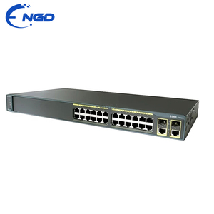 Commutateur Ethernet 24 ports <span class=keywords><strong>WS</strong></span>-<span class=keywords><strong>C2960</strong></span>-<span class=keywords><strong>24TC</strong></span>-<span class=keywords><strong>L</strong></span> d'origine avec deux liaisons montantes Gigabit pour une transmission de données fiable - Product Image 1