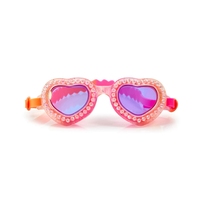 Nouvelles Lunettes de Natation pour Enfants GD Motif Sirène Monture Cœur Tendance Joint en Silicone Étanche Anti-Buée Anti-UV