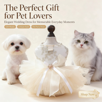 Robe de princesse pour chienne, jupe tutu en dentelle, costume de mariée pour chien, robe de mariage pour chien pour anniversaire
