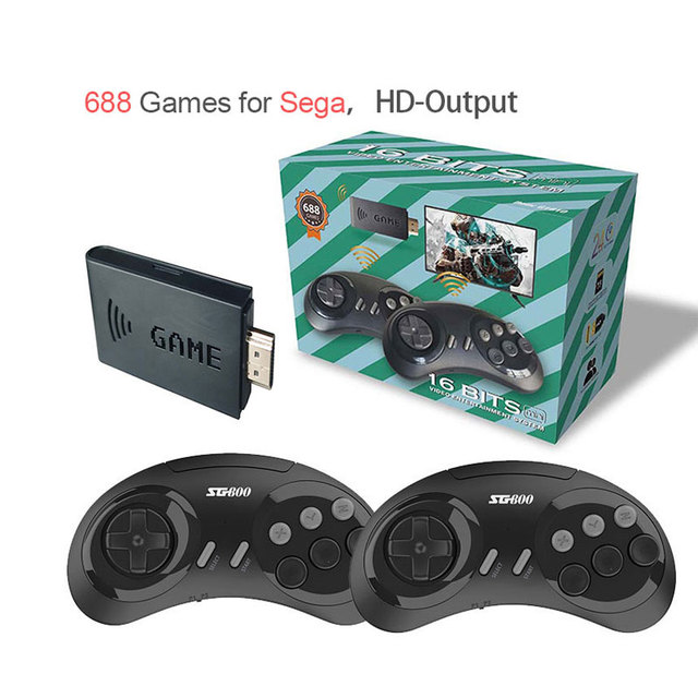 Miniconsola Juegos 688 Games Stick De Jeu Mini 16 Bit 4K HD MD 16bit Retro Arcade Video Game Console SG800 Consola for Sega