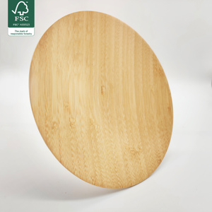 Vòng bằng gỗ tấm ăn tối Patterned tấm sets cho các trường học & nhà hàng dụng cụ nhà bếp & đồ dùng ăn uống - Product Image 3