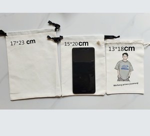 Túi bông hữu cơ tùy chỉnh với dây thừng, thân thiện với môi trường, có thể tái chế, phân hủy sinh học, in logo, túi lưu trữ đồ trang sức - Product Image 6