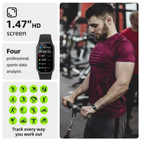 Reloj inteligente VVS hombre deportivo, presión arterial, cardio, fitness tracker, BT llamada, OEM, MOQ bajo