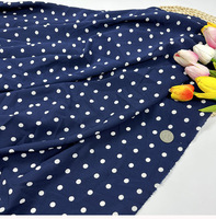 Tissu imprimé à pois micro-extensible à prix d'usine pour robes et vêtements féminins