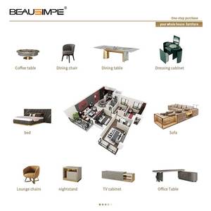 Base de Cama King-Size/Queen-Size de Diseño Italiano Moderno de Alta Calidad, en Cuero, Silenciosa y Suave, para Villas y Hogares - Product Image 4