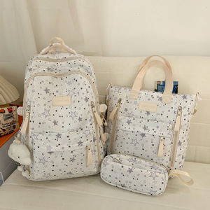 Mxiaotong Printed <b>Backpack</b> 15 Inches Star Pattern Lightweight <b>School</b> Bag For Junior High High <b>School</b> Girls - Product Image 3