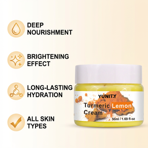 Crème hydratante réparatrice pour la peau au curcuma et au citron comme ingrédients principaux pour les soins quotidiens du visage - Product Image 5