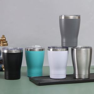 Vaso Térmico de Acero Inoxidable de 12oz con Forma de Cintura, Taza de Viaje para Auto, para Café y Agua - Product Image 1