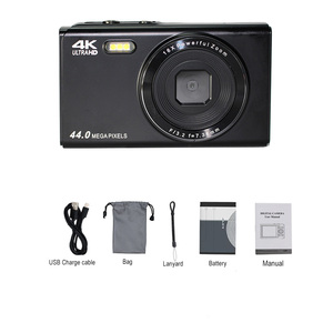 Caméra de streaming S90 4K 44MP avec écran 2,4 pouces, autofocus AF, flash LED, enregistrement pendant la charge, caméra de vlog de poche - Product Image 6