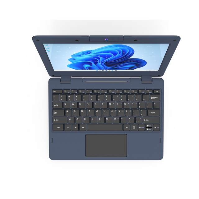 11.6 Inch 8h Working N4020 N4100 N5100 1366*768TN 1920*1080 Ips Win10 Educational Notebook Computer IP54 Standard Laptop