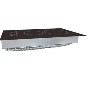 Table de cuisson électrique en céramique à 2 brûleurs intégrée, 240 V, 3000 W, 20 pouces - Product Image 1