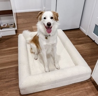 Canapé pour animaux de compagnie Sommeil profond Rectangle Lit Boucle Chien Chenil Pet Chat Lit Canapé