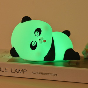 PM <span class=keywords><strong>Factory</strong></span>, luz de noche táctil LED recargable de alta calidad, luz de Panda de dibujos animados, luz de noche portátil para niños - Product Image 3