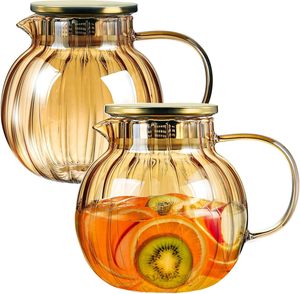 Wholesale Heat Resistant Borosilicate <b>Glass</b> Jug <b>Glass</b> With Stainless Steel Lid - Product Image 1