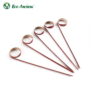 100 miếng/gói Hoa nút chuỗi trái cây một lần nút trái cây xiên hoa tre xiên - Product Image 4