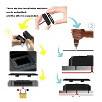 Chargeur de voiture USB double QC3.0 & PD 3.0 avec panneau de commutation RV, prise murale avec couvercle étanche pour bateau marin 12V A