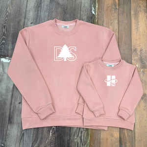 Tenues assorties brodées sur mesure pour la famille, pulls à manches longues pour femmes, hauts décontractés à col rond, sweat-shirt maman et moi - Product Image 4