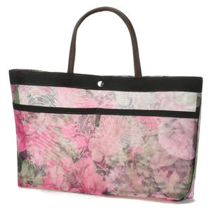 Sac fourre-tout pour femmes, poignée fleurie, sac en maille, écologique, réutilisable, sac fourre-tout pour femmes - Product Image 4