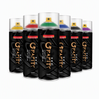 Peinture acrylique en aérosol à séchage rapide 400 ml, haute pigmentation, pour le graffiti et l'art urbain, service OEM