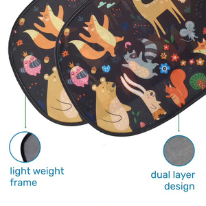 Parasole per finestrino laterale parasole per auto tendina tendina universale adatta per conducente per <span class=keywords><strong>protezione</strong></span> UV bambino - Product Image 2