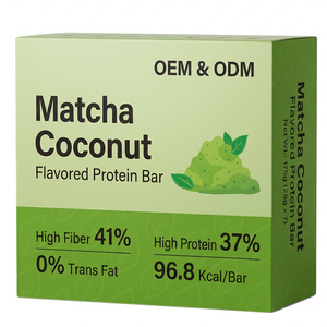 OEM <span class=keywords><strong>Protein</strong></span> Barları Yeni Matcha <span class=keywords><strong>Protein</strong></span> Barları Yüksek Enerjili Sert Doku Tatlı Tadı HELAL Bisküvi Poşet Ambalajda Toptan - Product Image 6