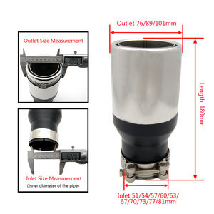 Voiture Universelle En Acier Inoxydable <span class=keywords><strong>REMUS</strong></span> Embouts D'échappement <span class=keywords><strong>Silencieux</strong></span> pour Voiture Accessoires De Voiture - Product Image 6