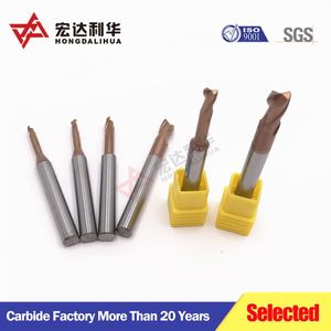 Fraiseuse CNC en acier tungstène solide résistant à l'usure avec revêtement TiAln jaune - Product Image 2