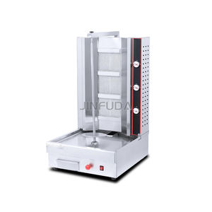 <span class=keywords><strong>Machine</strong></span> électrique à griller Shawarma & <span class=keywords><strong>Kebab</strong></span> motorisée à 3 brûleurs avec <span class=keywords><strong>broche</strong></span> rotative automatique Conception personnalisée pour les fêtes 220V 25kg - Product Image 3