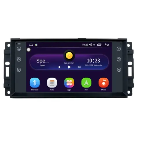 7.1 Android 7 "GPS di navigazione per auto lettore DVD multimediale per auto Video Auidio Radio Touch Screen per Jeep universale 2007-2012