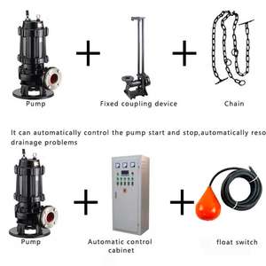 مضخة صرف صحي غاطسة أوتوماتيكية عالية التدفق بقوة 2 حصان إلى 15 حصان للصرف الملوث في الطوابق السفلية - Product Image 4