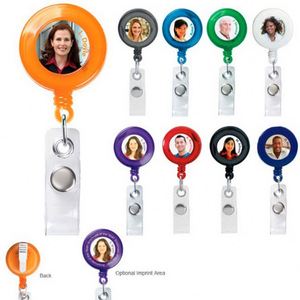 Cadeaux promotionnels de bureau QM, badges personnalisés avec autocollant double époxy, porte-badge en plastique avec cordon - Product Image 5