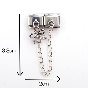 Italian Style Modular Bracelet Pendant Series Personalized Assembly Chain with Tail Hook Fashionable <b>Charm</b> Jewelry - Product Image 4