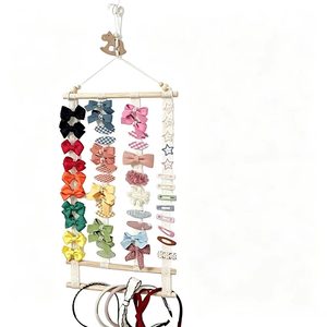 Hair Clip <b>Storage</b> <b>Wall</b> Mounted Display Rack Organizer For Bathroom Home Use 4 Layers Rectangular <b>Hanging</b> Type - Product Image 1