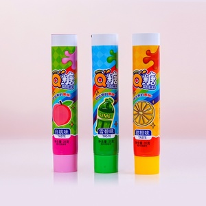 Bán buôn Halal tùy chỉnh kem đánh răng ống chất lỏng mới Bong Bóng Kẹo cao su popping dâu hương vị trái cây nhai kẹo cao su ống nhựa - Product Image 5