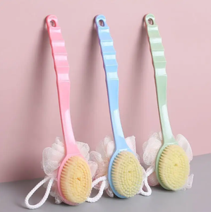 Body Brush Long Handled Soft Bristle <strong>Scrub</strong> Brush <strong>Back</strong> Brush Bath <strong>Scrub</strong> with Shower Flower - Product Image 2
