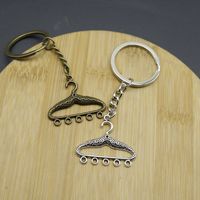 Porte-clés en filigrane en alliage de zinc, accessoire multi-boucles pour cadeaux de couturière