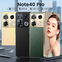 Téléphone intelligent Android 5G Note40 Pro personnalisé en usine, Deca Core, 108MP HD, écran 120Hz, 24 Go de RAM, anglais/français