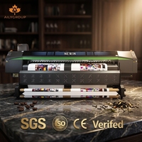 NUEVO Impresora de inyección de tinta ecosolvente rollo a rollo NEWIN para papel de pancartas y tela, cabezal de impresión I3200, 3200mm, multicolor, automática, de alta velocidad