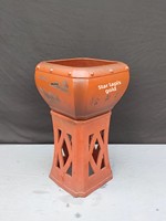 Pot à fleurs en argile violette de Yixing, design classique, avec base, grand pot carré haut, pour usage intérieur, 83 kg