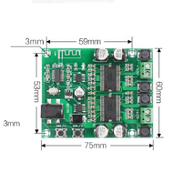 Carte d'amplificateur de puissance XH-A351 double cœur traitement HD édition professionnelle double amplificateur numérique 20W