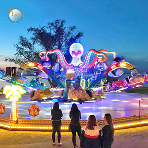Fête <span class=keywords><strong>foraine</strong></span> Attraction Noël Parc d'attractions Rotary Game Fairground 30 Places Crazy Dancing Fly Big Octopus Rides à vendre - Product Image 2