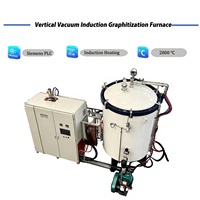 Courbe de température programmable PLC à champ thermique ultra-élevé et uniforme à gaz inertes vertical pour four de graphitisation de fibres de carbone