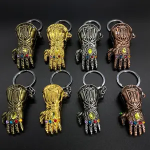 Großhandel Film Mar vel Schlüssel bund 3D Flaschen öffner Schlüssel ring Infinity War Thanos Handschuh es Faust Schlüssel bund