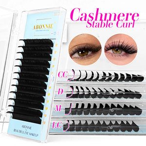 Abonnie - Bandejas de Pestañas de Fibra PBT Coreana en Negro Mate Intenso, Extensiones de Pestañas de Cachemira en Negro Mate, Marca Privada - Product Image 3