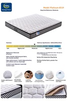Matelas à ressorts ensachés Queen King Double Size Orthopédique en mousse à mémoire de forme compressé dans une boîte pour la maison, l'hôtel, l'appartement