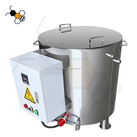 Matériel d'apiculture : Cuve de chauffage électrique pour miel 150L, en acier inoxydable 304, double paroi, avec bain-marie pour la fusion de la cire